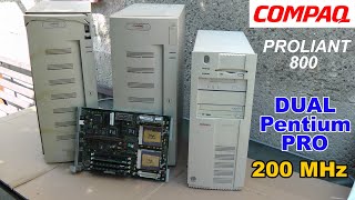 COMPAQ Proliant 800 2x Intel Pentium PRO 200 MHz review - RETRO Hardware