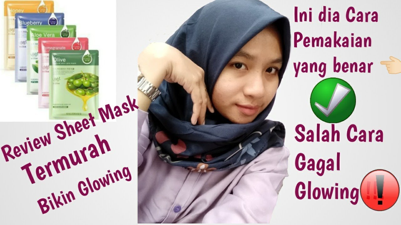  Masker  Glowing  Urutan pemakaian  yang benar   YouTube