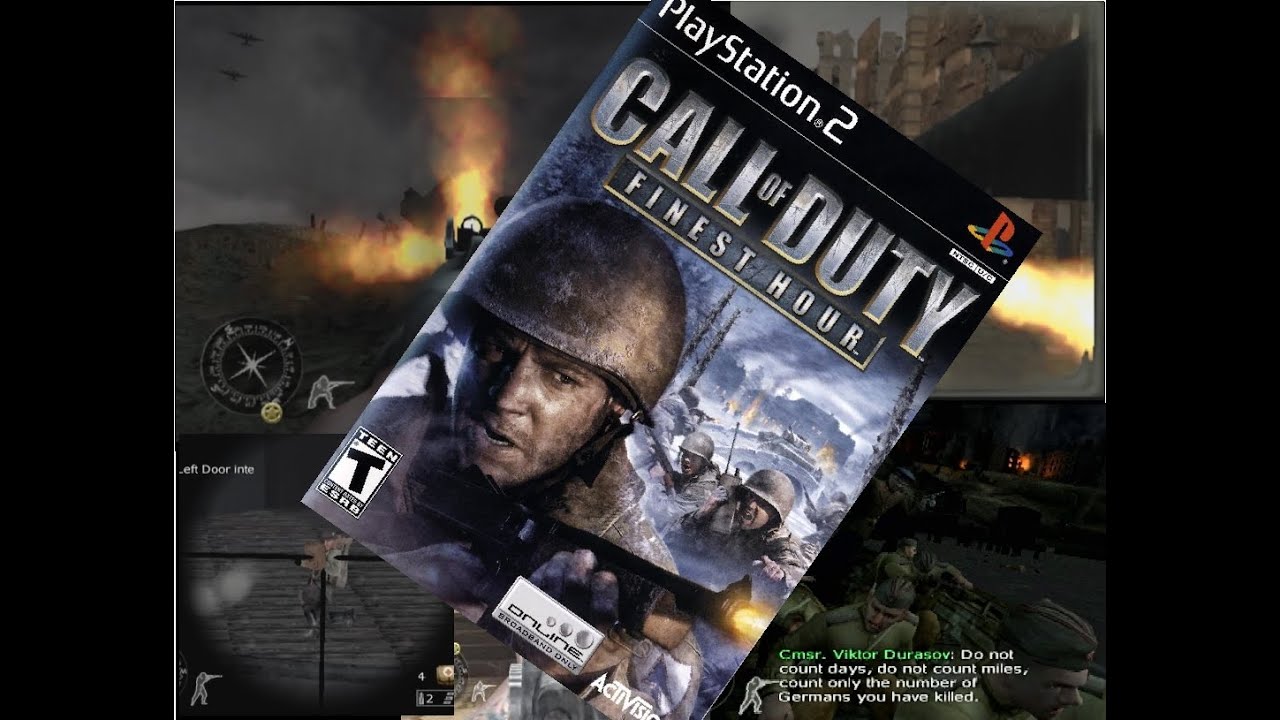 Jogo Novo Mídia Física Call Of Duty Finest Hour Original Ps2 em