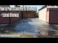 How to Pour a Concrete RV Driveway DIY + Extended Driveway