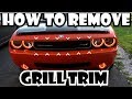 CHALLENGER GRILL TRIM REMOVAL **DESCRIPTIVE VISUALS**