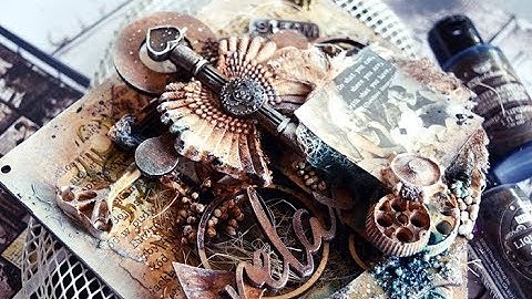 Mixed media anchor by Kasia Salmanowicz for Mixed Media Place