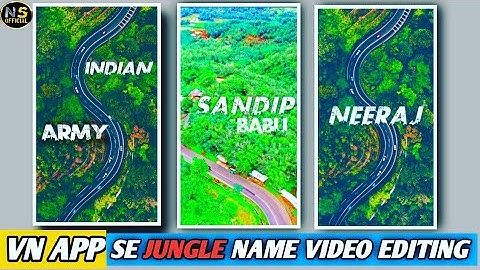 viral jungle font name reel video editing tutorial | new vn template | just one click 👏