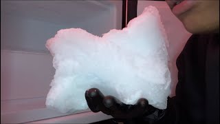 CLEAN FREEZER | FROST CHUNKS | ASMR ICE EATING
