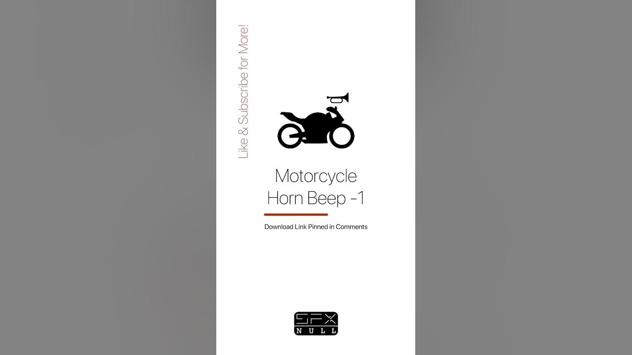 Motorcycle Horn Beep 📣🏍️ 🛵 / Horn Sound Effect