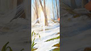 Here‘s the process behind the March painting🌱 #oilpainting #naturepainting #paintingprocess #artist Net Worth