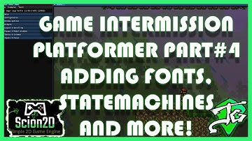 Scion2D C++ Game Engine | Ep.54 - Create a Platformer (Part 4): Add Fonts, StateMachines, and More!