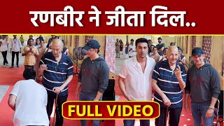 LokSabha Election 2024:Ranbir Kapoor Touches Prem Chopra's Feet,Hugs Sharman Joshi Before Vote Cast