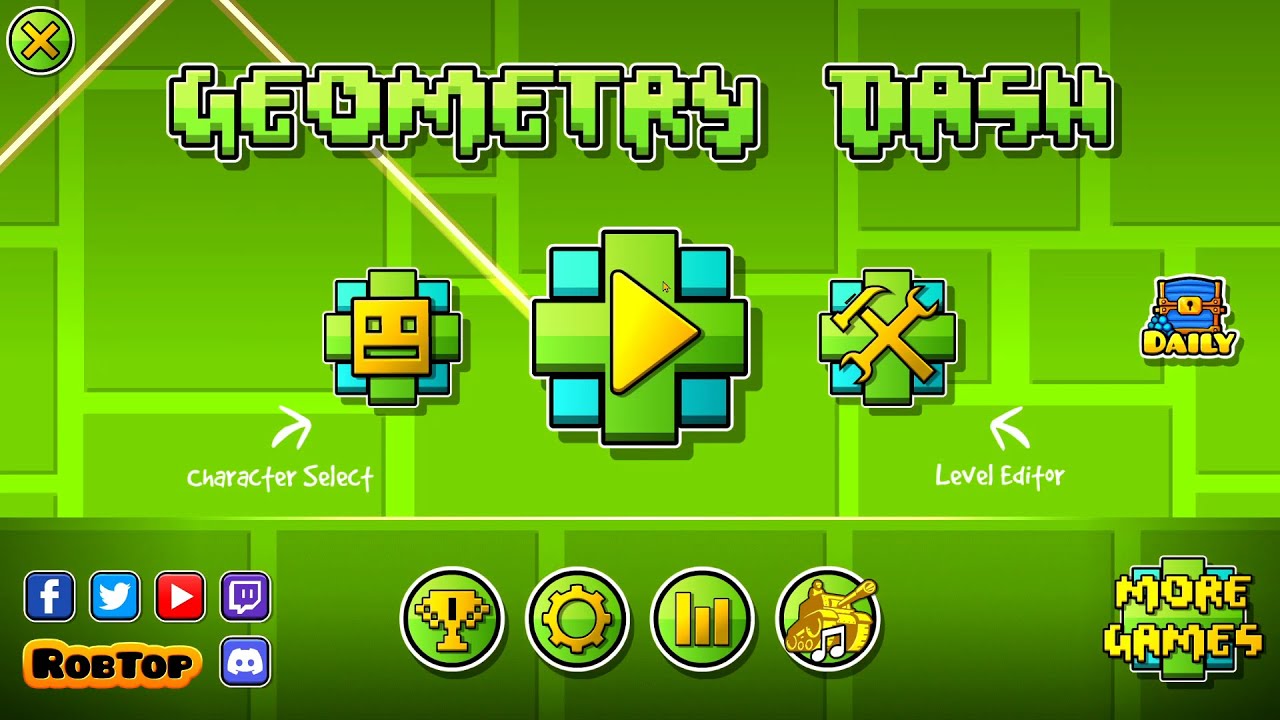I Played Geometry Dash on Pc For The First Time (Part 1) - YouTube