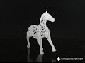 3D PRINTED WIREFRAME HORSE 2014