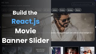 Build a Responsive Movie Banner Slider Using React.js 🔥 | Tutorial