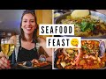 Mouth Watering ARGENTINE SEAFOOD Lunch! | Visiting PUERTO MADRYN, Argentina