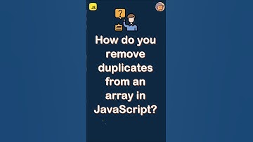 remove duplicates from an array in JavaScript #javascript #shorts #js