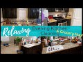 RELAXING EVENING KITCHEN CLEANING/RELAXING EVENING CLEAN WITH ME/KITCHEN CLEAN WITH ME/GROCERY HAUL