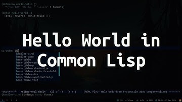 Hello World program in COMMON LISP  — Computo, Ergo Sum