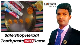 Safe Shop Herbal Toothpaste Safe Shop Toothpaste Demo Anuj Kumar Bharti Resimi