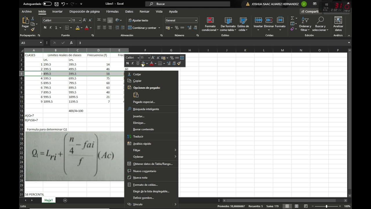 Como obtener el primer cuartil (bien explicado) YouTube
