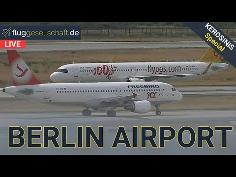 Planespotting LIVE 🐻 Berlin (BER) Airport Germany | Kerosinis fliegen ein mit LH182 aus Frankfurt