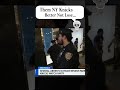 He hit him with a Bus Sign