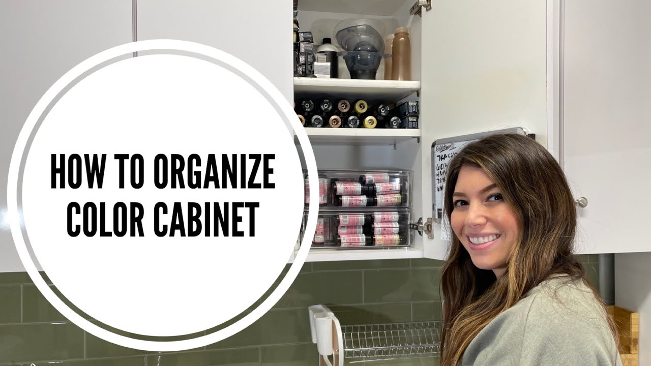 How to Organize Hairstylist Color Cabinet