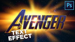 How to Create AVENGERS:ENDGAME Text-Effect   3D || Photoshop-Tutorial