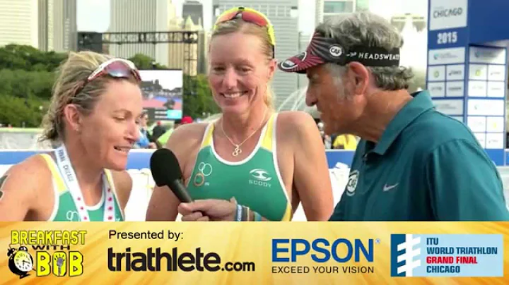 Katie Kelly and Michellie Jones at ITU Grand Final...