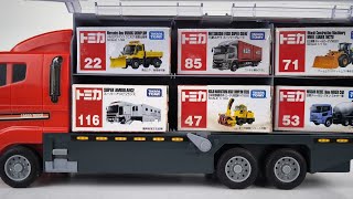 15 Types Working Cars Tomica｜Premium Vehicles Unboxing &amp; Organizing into Tomica Convoy