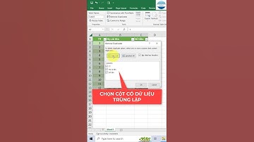 Cách xóa dữ liệu trùng lặp trong MS Excel | VniTeach Channel #shorts
