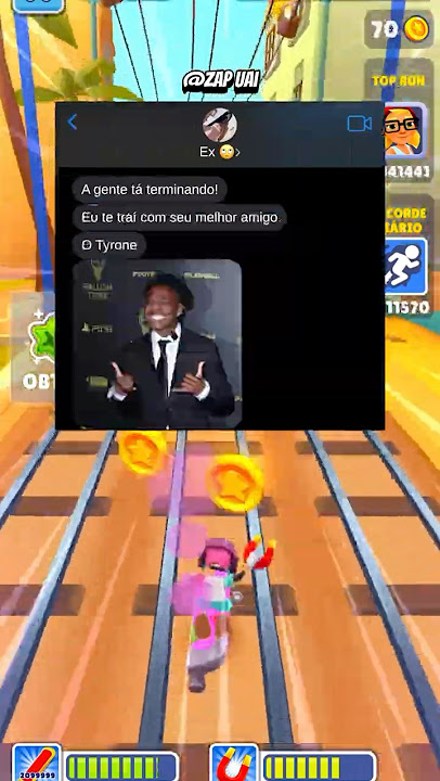 Manda um oi 😜 #histórias #whatsapp #humor #engraçado #mensagem #games #subwaysurfers