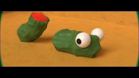 blender  Clay animation style test worm