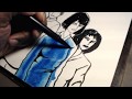 Tombow dual brush pens and arteza real brush pens  nathyn brendan masters stream