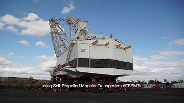 Moving a 3,000 tonne dragline excavator in half the time