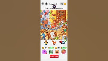 Braindom Level 8 Find the hidden objects!