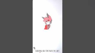 📻🎭 Alastor from Hazbin Hotel 🔥📺 Radio Demon Tutorial ✍ #shorts #drawing #RavlykArt