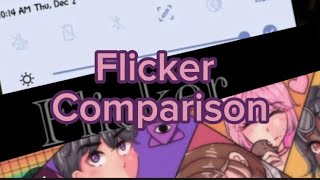 Flicker Comparison Videos {Bonus Videos}