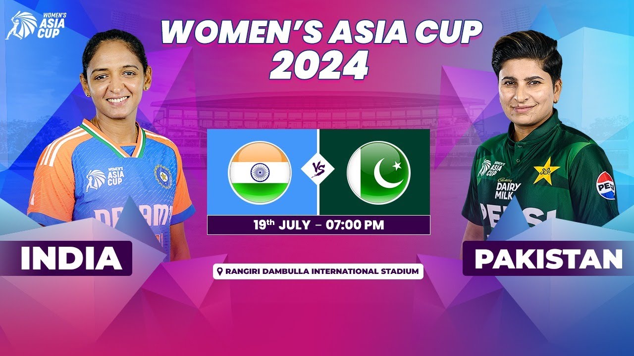 INDIA vs PAKISTAN ACC WOMEN'S ASIA CUP 2024 Match 2 YouTube