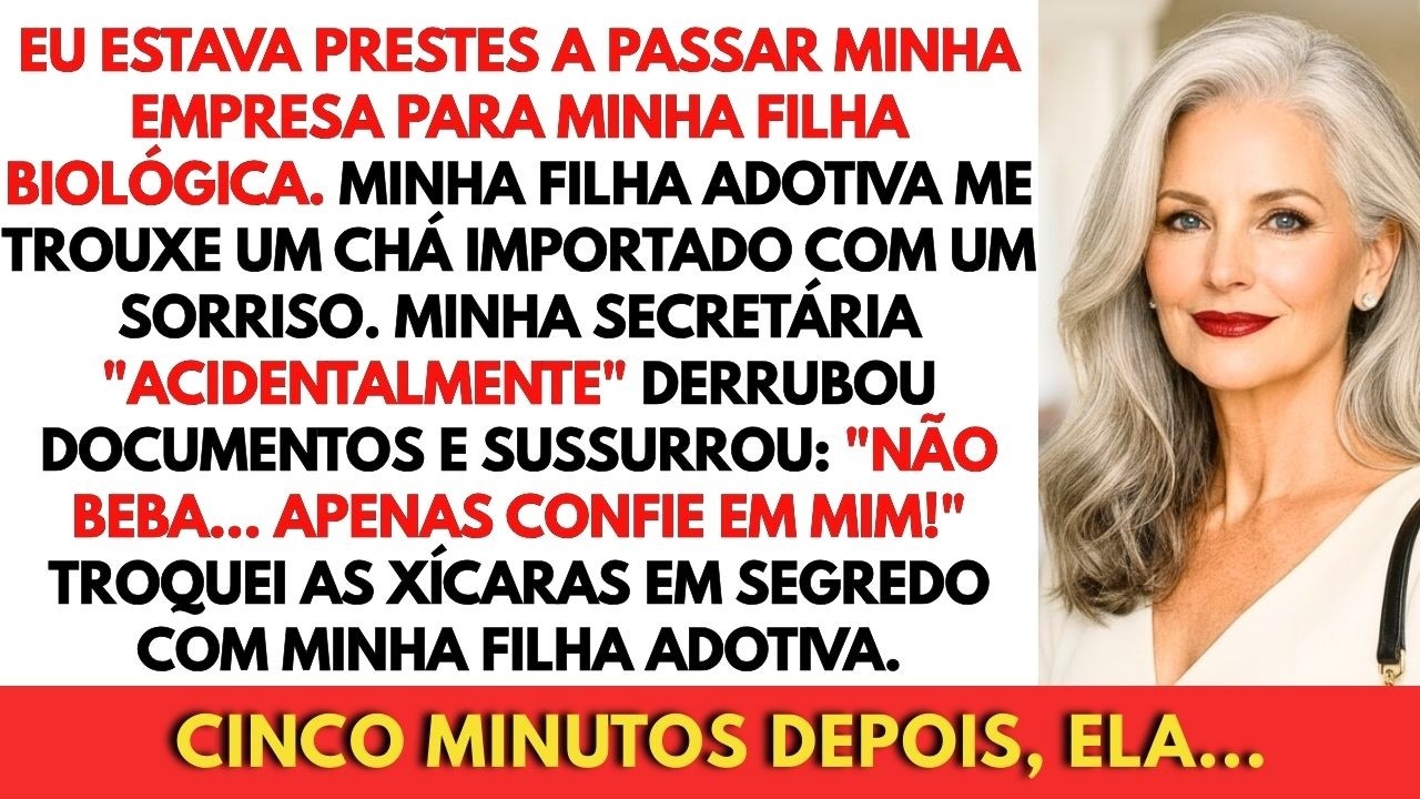 Minha Filha Adotiva Me Trouxe Chá Especial Antes Da Reunião. Minha Secretária Sussurrou: 