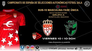 CAMPEONATO DE ESPAÑA SUB10 MASCULINO FASE ÚNICA | COMUNIDAD DE MADRID  ANDALUCÍA | 3ª JORNADA