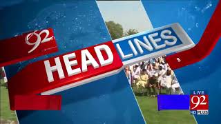 92 News HD Plus Headlines 03:00 PM- 14 October 2017 - 92NewsHDPlus