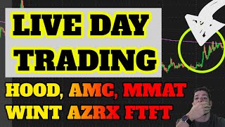 ?LIVE DAY TRADING - AMC RUNNING BBIG BACK MMAT SPRT BTC Dip Buy ETH, DOGE Penny Stocks IGC AEI