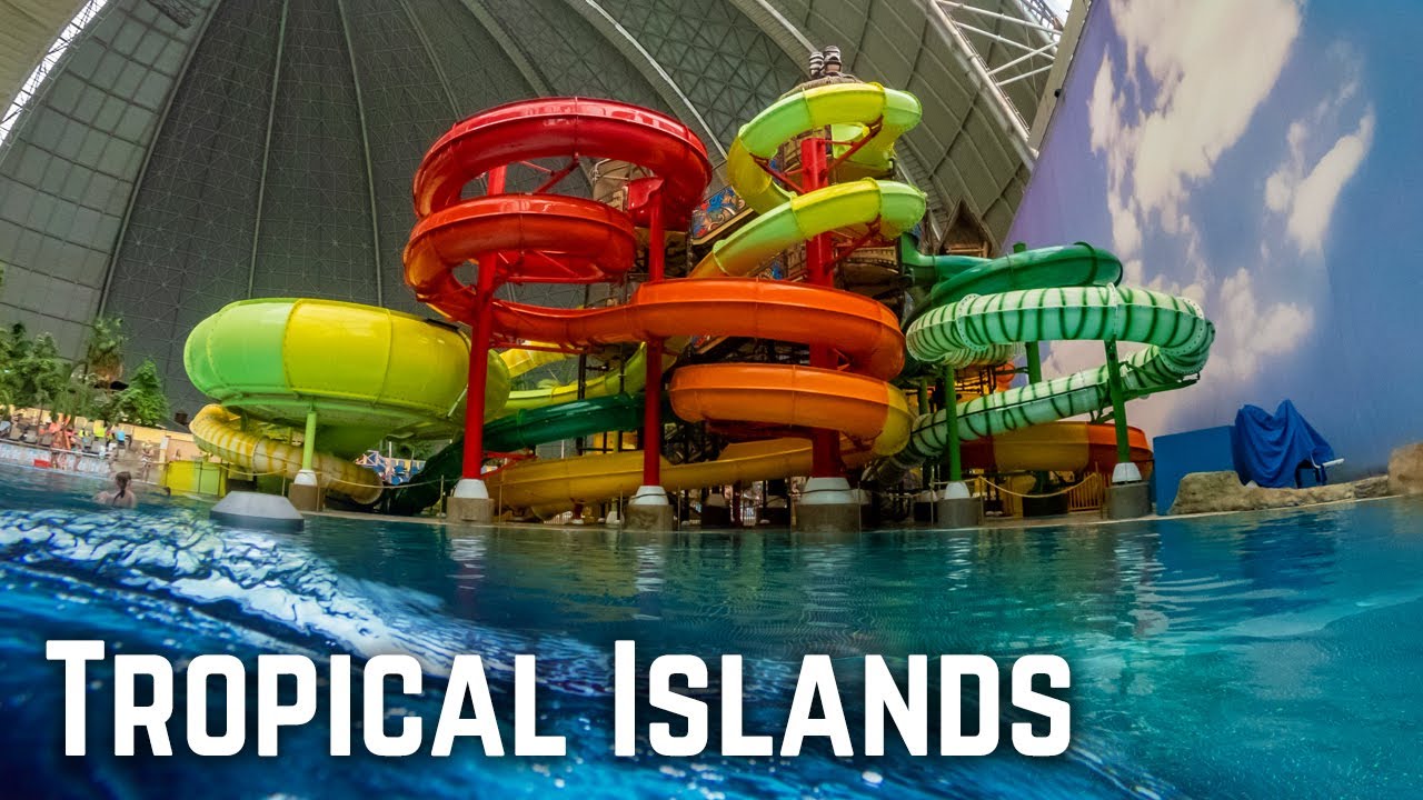 ALL 8 Jungle Splash Water Slides at Tropical Islands [NEW 2019] YouTube