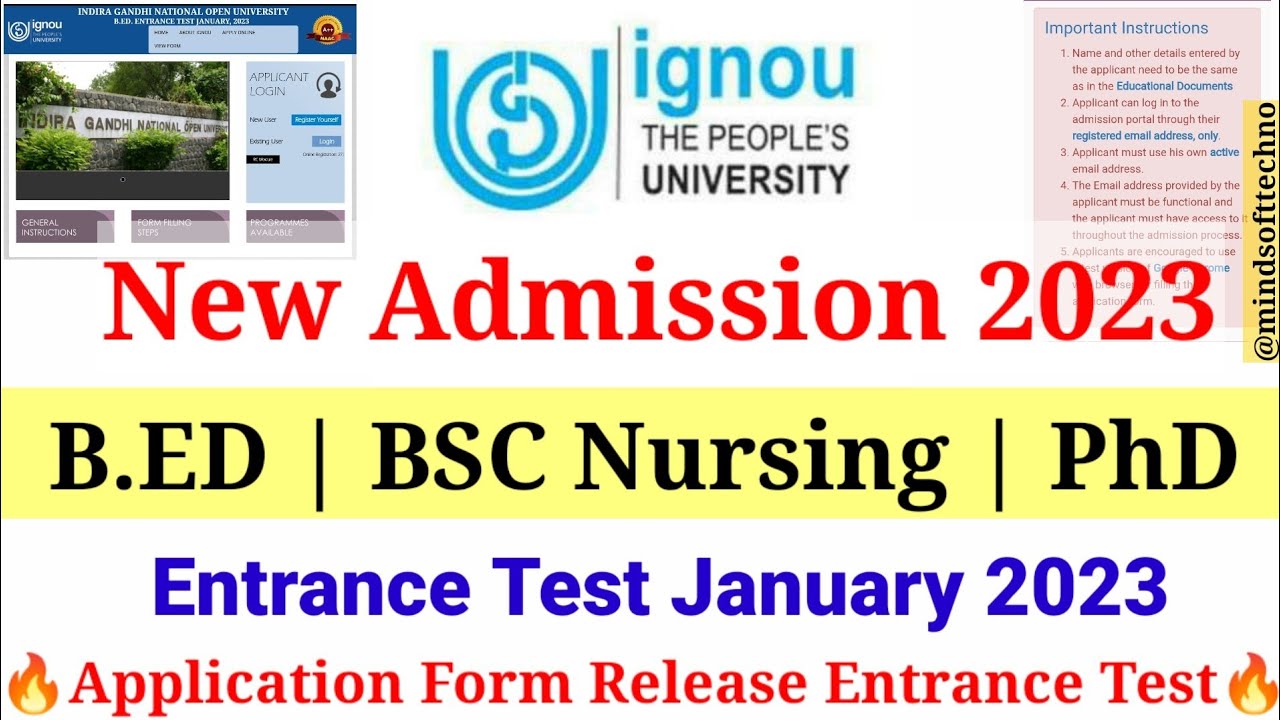 ignou phd in nursing admission 2023