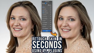 How To Edit Portrait Skin in SECONDS using the AI Retouch4.me Plugins For Photoshop