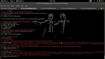 WebPwn3r - Web Applications Security Scanner tested on Kali Linux