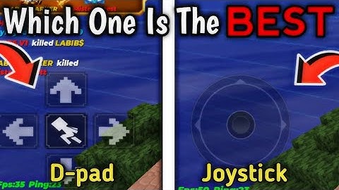 Which Is The BEST? Joystick Or D-pad🤫 || BLOCKMAN GO