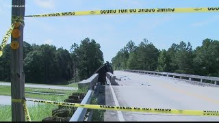 Georgia transportation dept. says bridge hit by truck to be demolished, part of I-16 shut down
