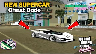 New Supercar Cheat code GTA vice city || GTA Vice City Car Cheat Code