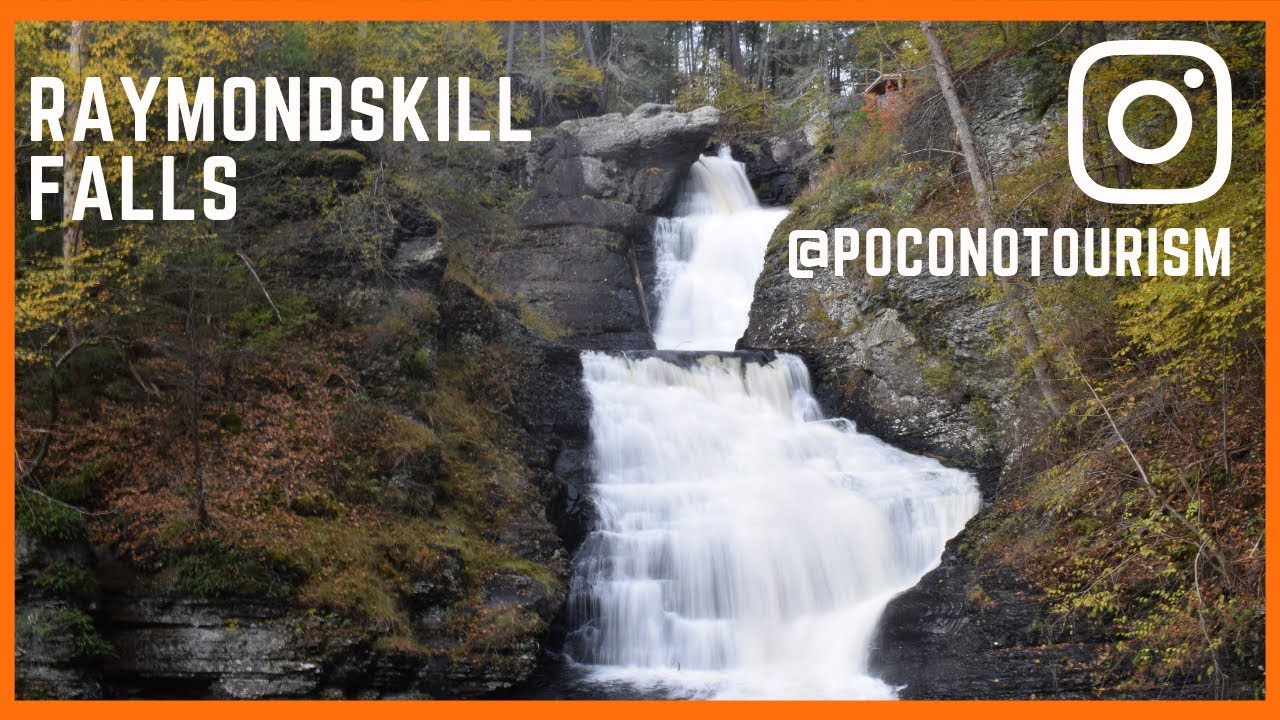 Fall at Raymondskill Falls in the Pocono Mountains