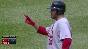 STL@WSH: Lynn drives in Cruz with RBI double