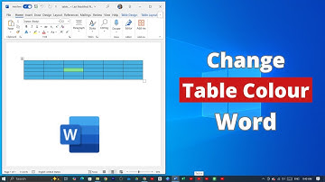How to Change Table Background Colour on Microsoft Word